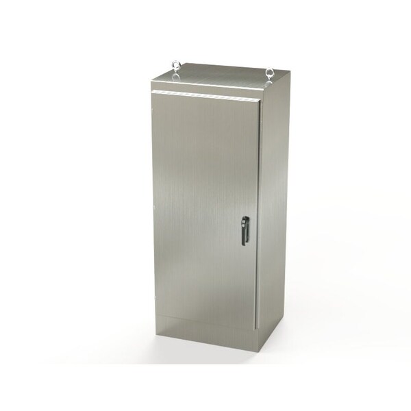 3 Point Latch with Padlock/Keylock Handle Electrical Enclosures, 72 in H, 24 in D, 30 in W